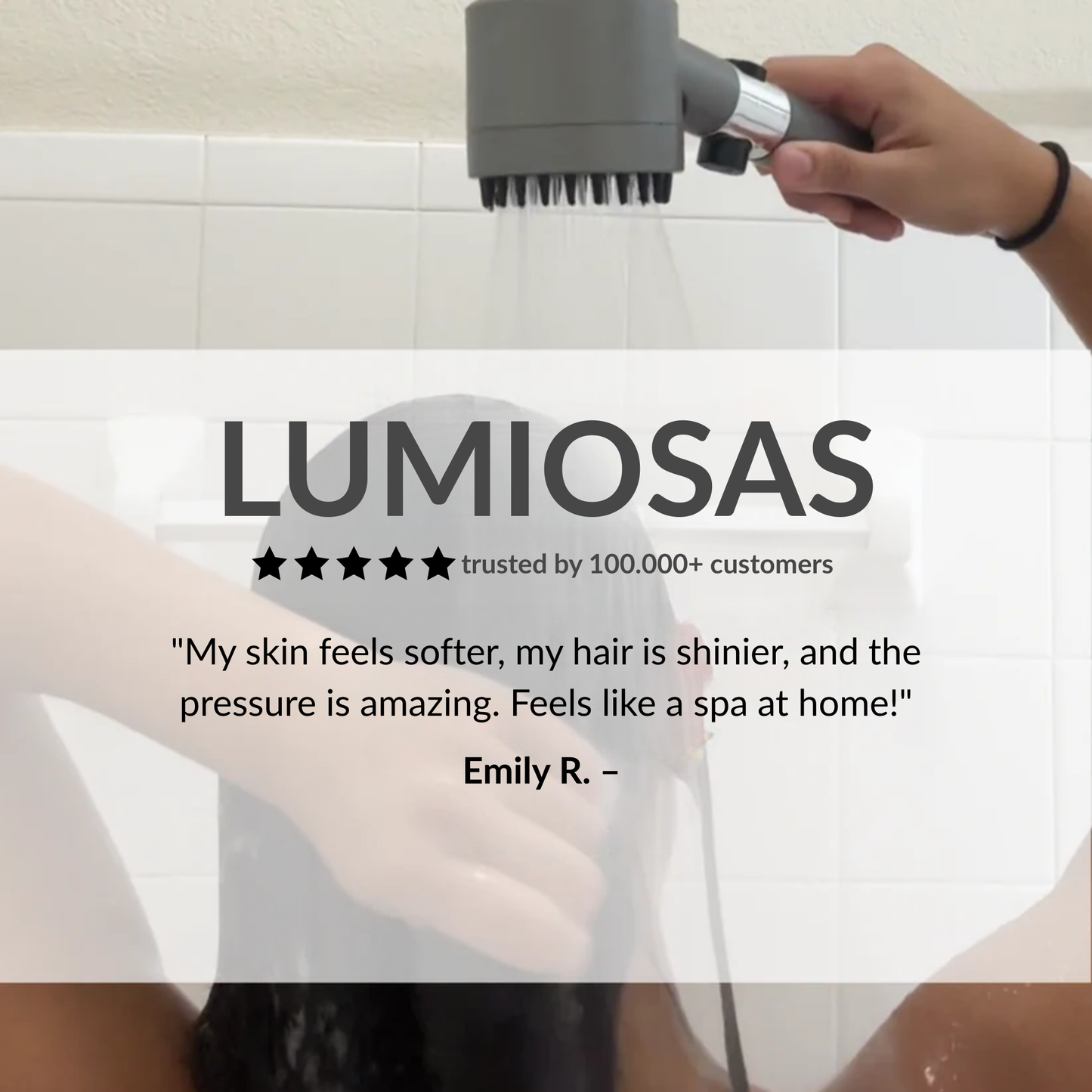 LUMIOSAS FILTERED SHOWER HEAD v2 + starter kit