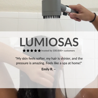 LUMIOSAS FILTERED SHOWER HEAD v2 + starter kit